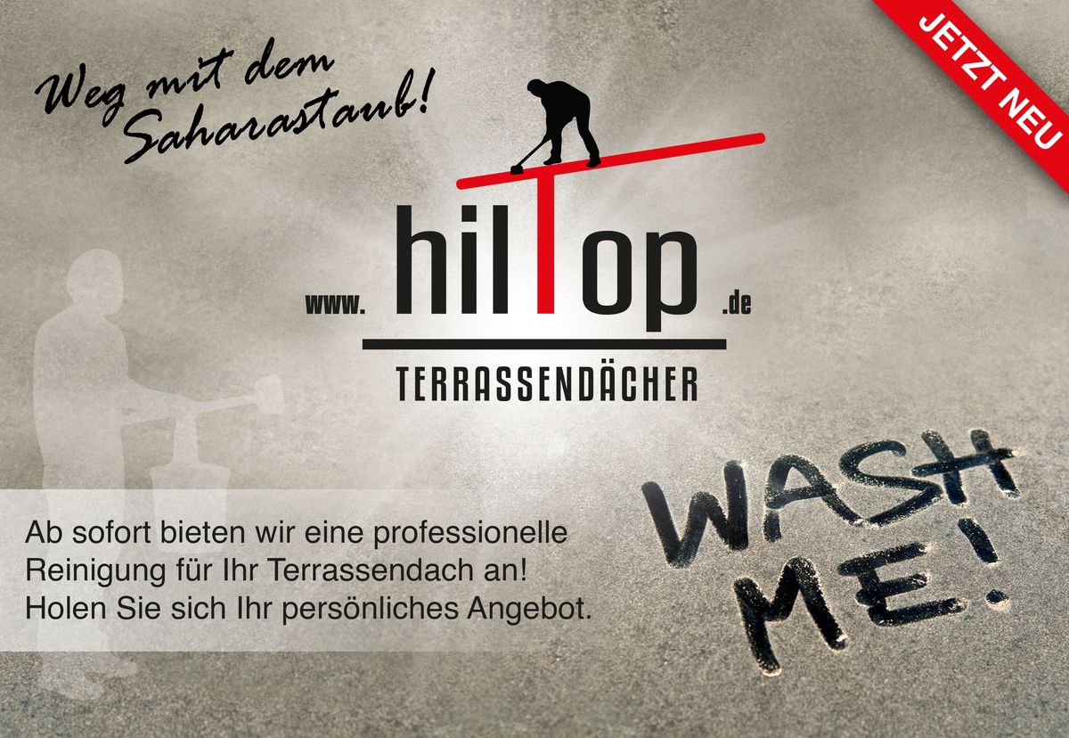 Professionelle Terrassendachreinigung | Hiltop