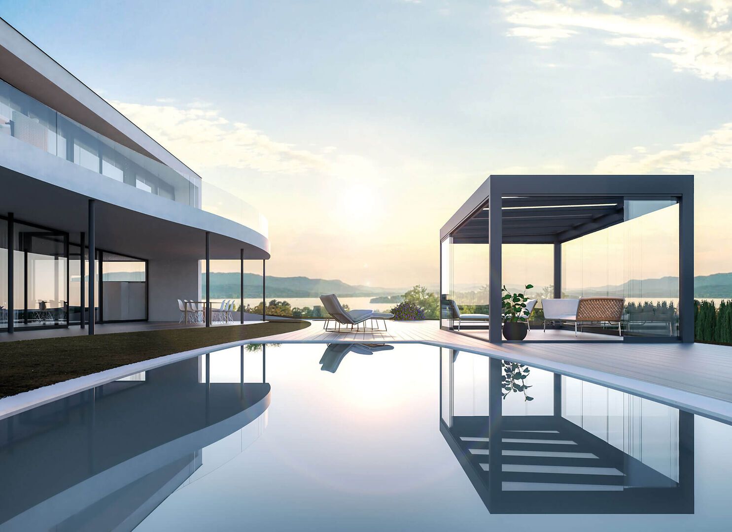 Cubline Wintergarten mit Pool